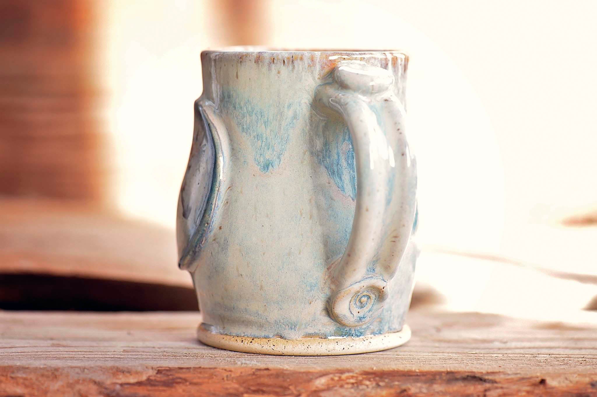 12.5oz Peach Wildflower Horse Mug