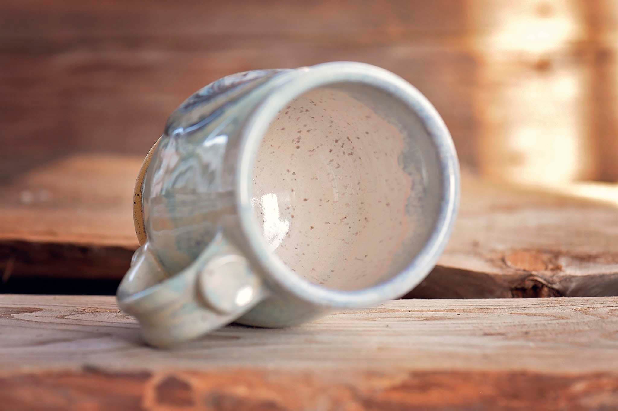12.5oz Blue Feather Horse Mug