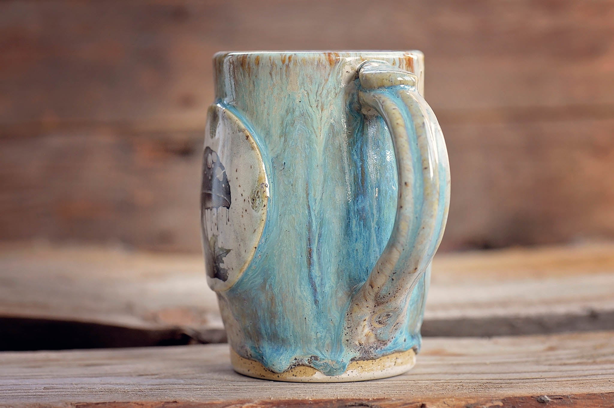 16.9oz Black Mushroom Mug