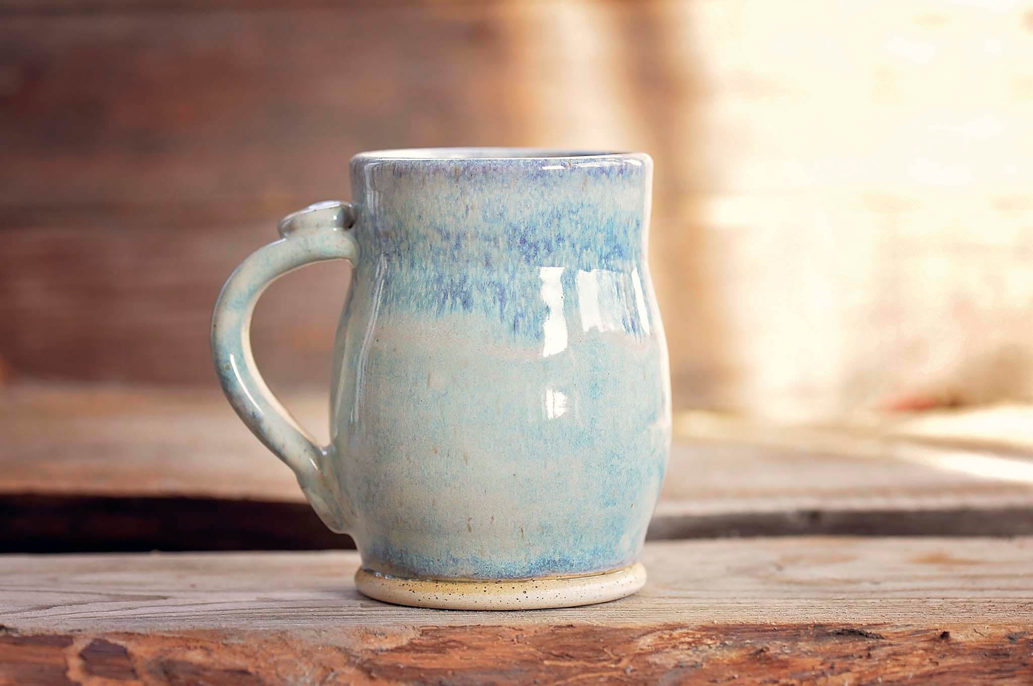 12.5oz Blue Mushroom Mug