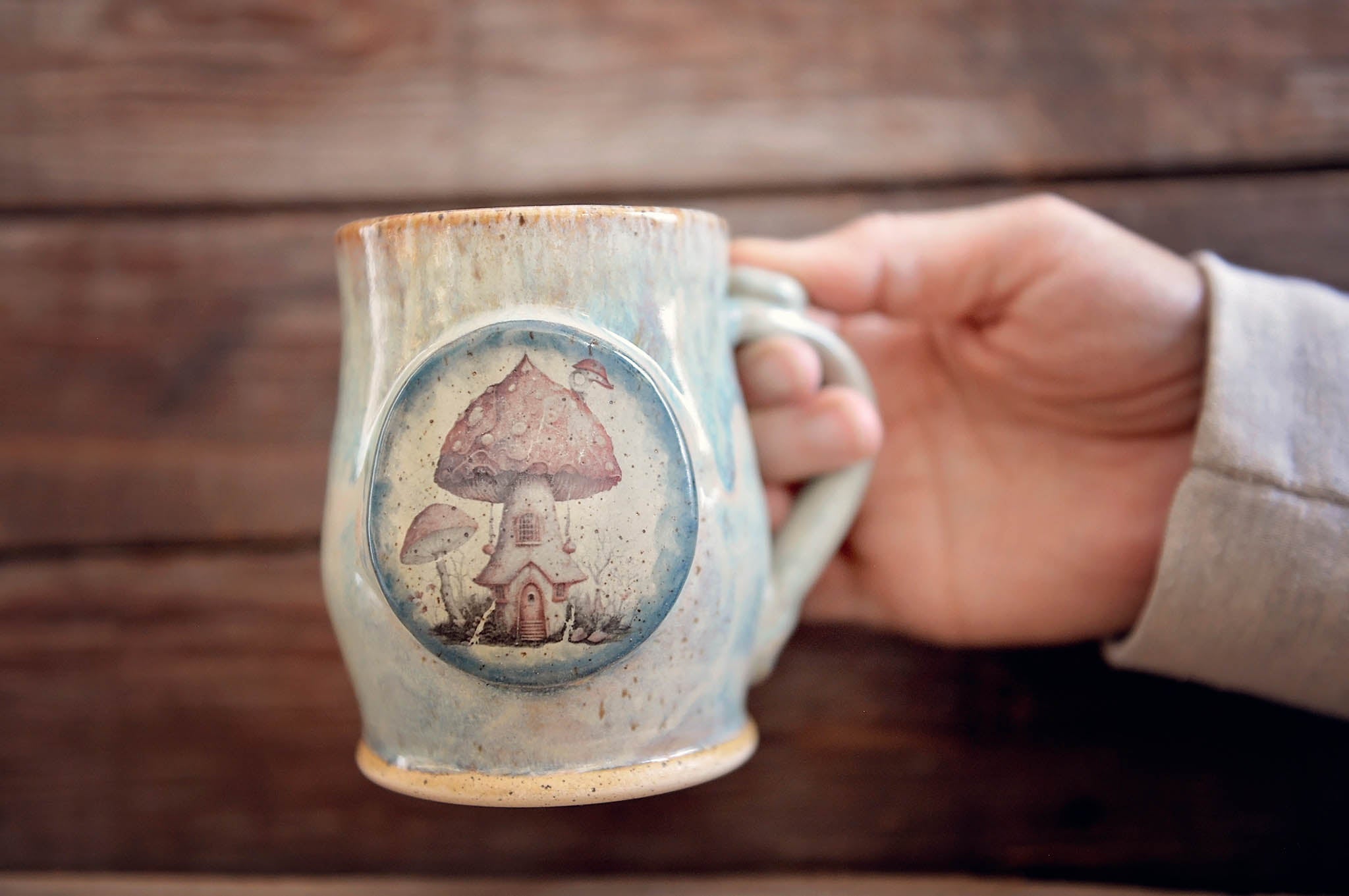 12.5oz Red Mushroom Mug