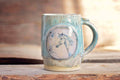 16.9oz Rusted Blue Wildflower Horse Mug