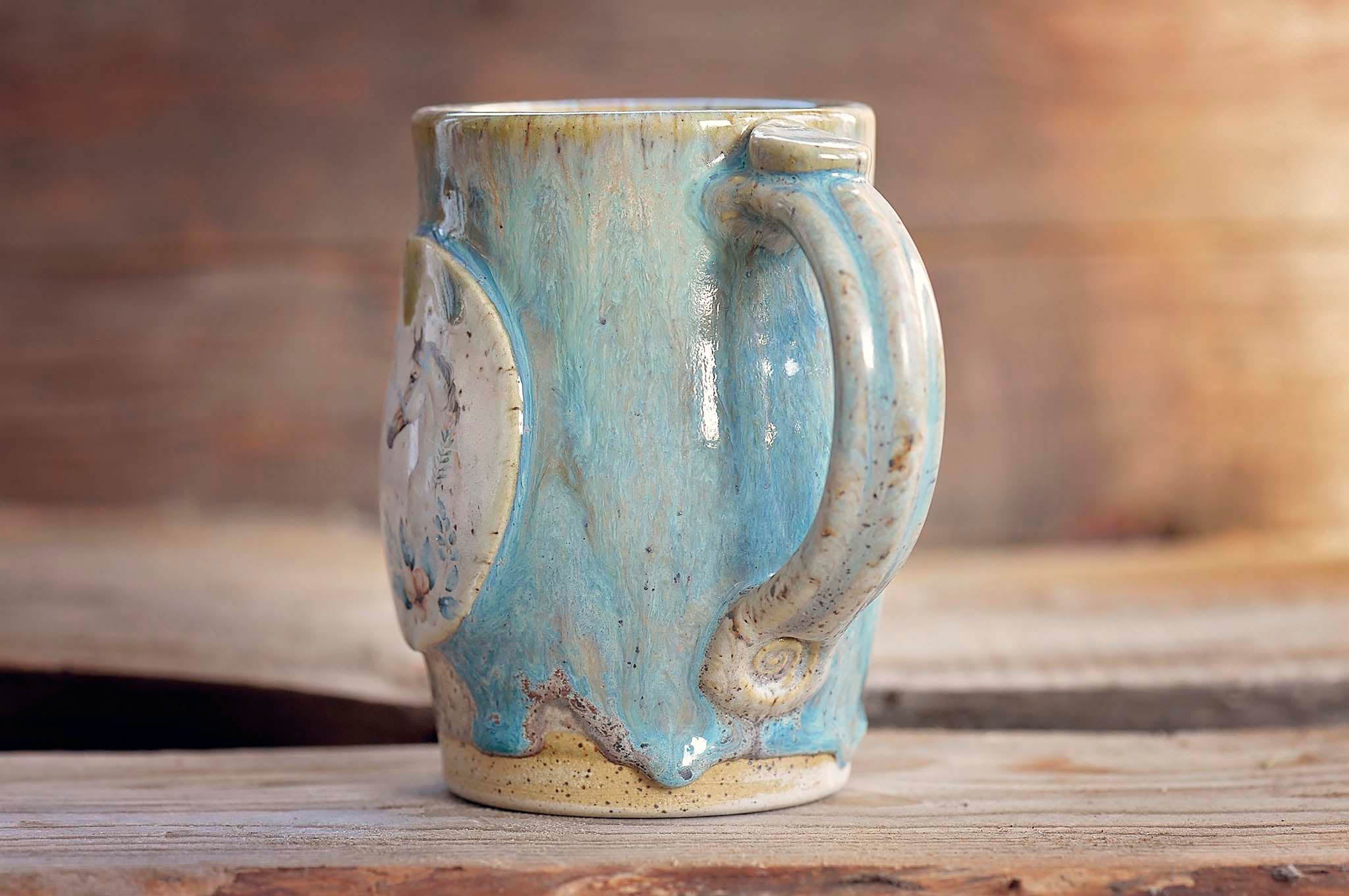 16.9oz Floral Pair Mug