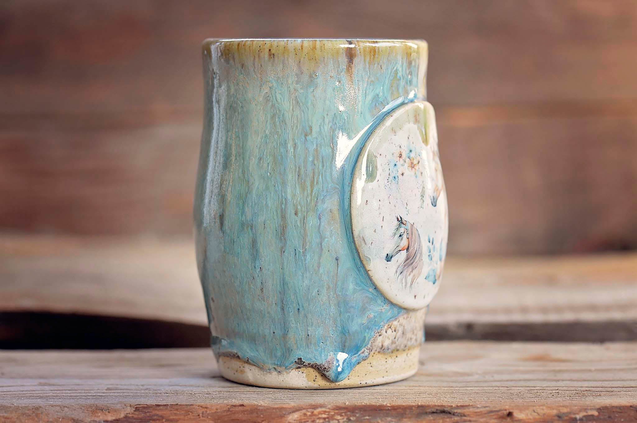 16.9oz Floral Pair Mug