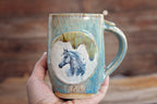 16.9oz Indigo Horse Mug