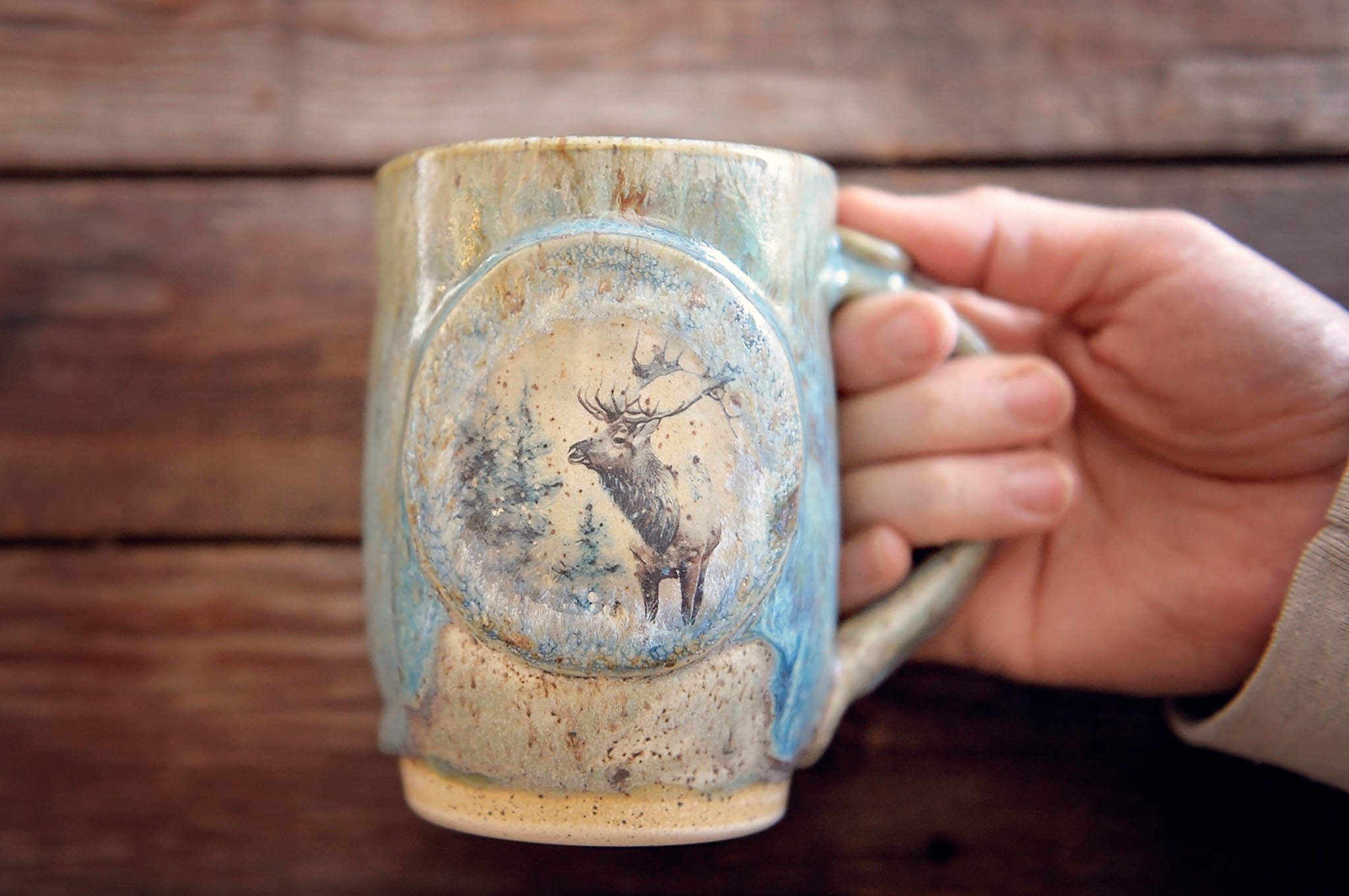 16.9oz Forest Elk Mug