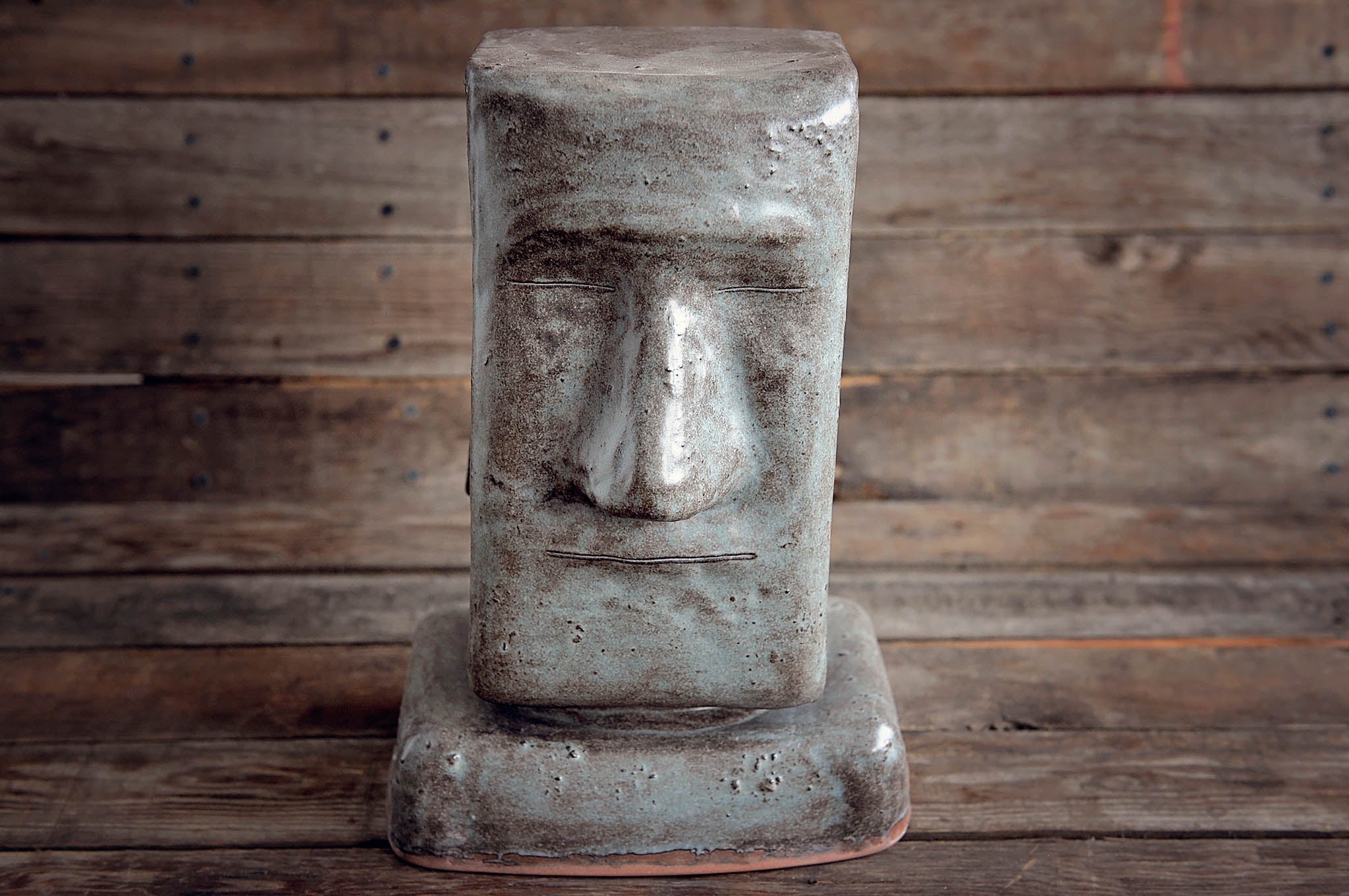 Moai Stone Face Tissue Box Holder
