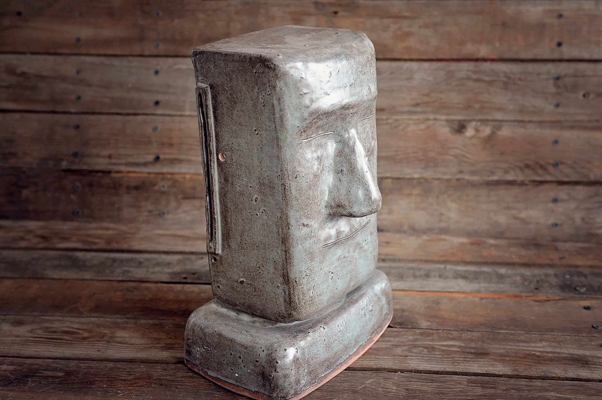 Moai Stone Face Tissue Box Holder