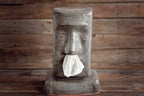 Moai Stone Face Tissue Box Holder