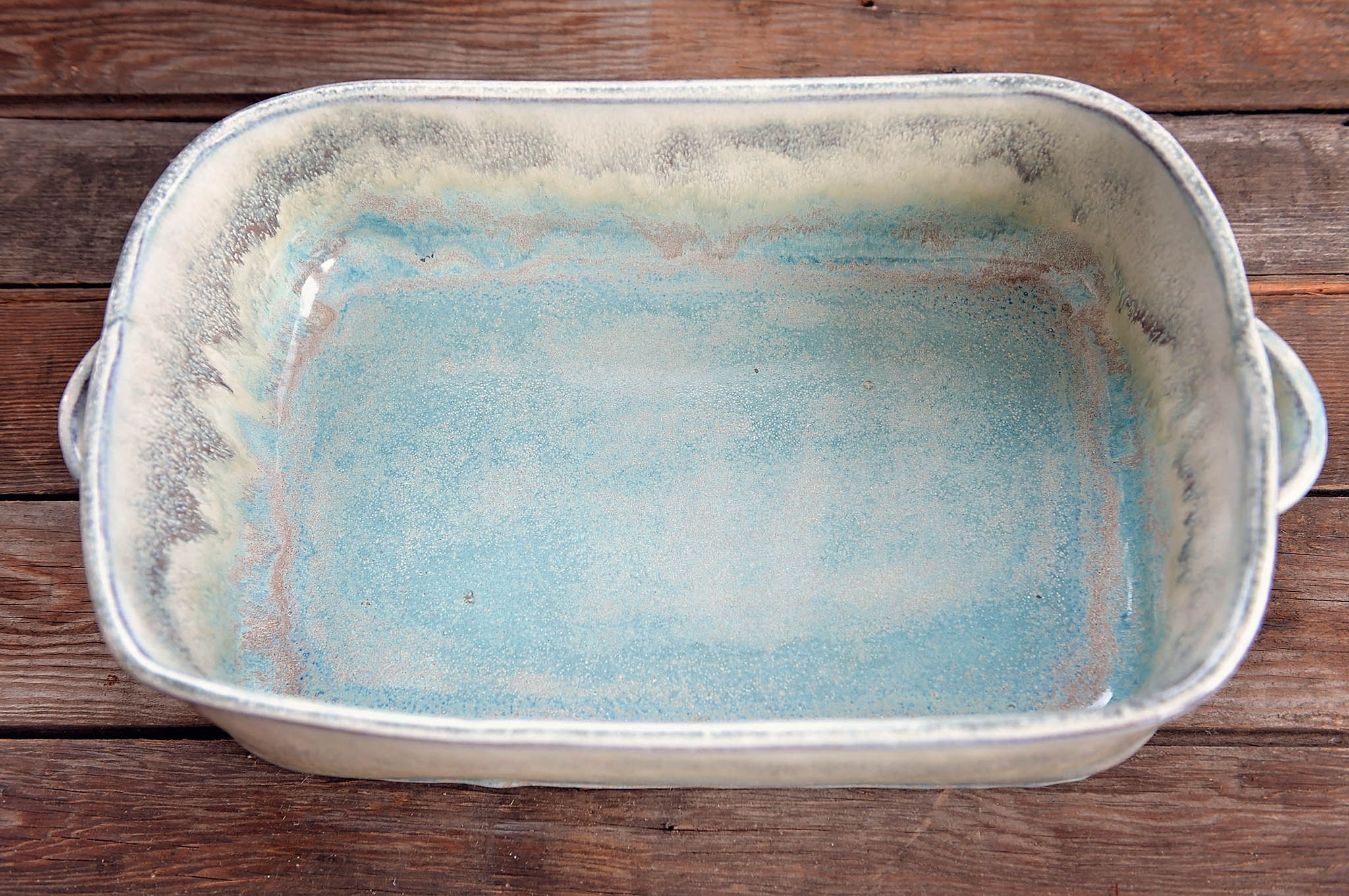 Coastal Glaze Rectangular Baking Casserole Dish