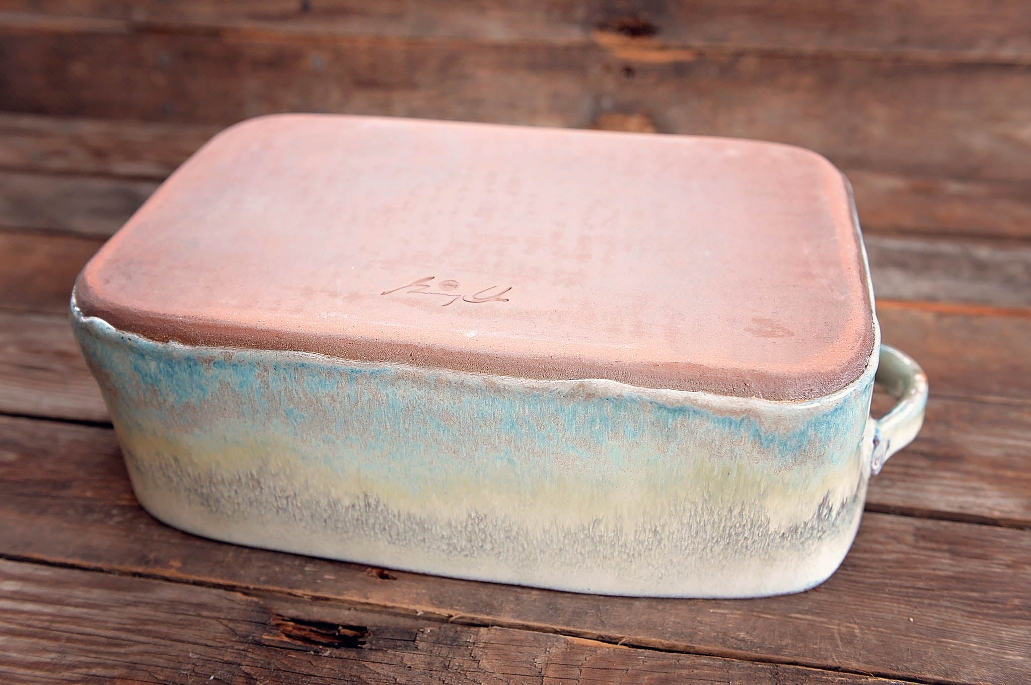 Coastal Glaze Rectangular Baking Casserole Dish
