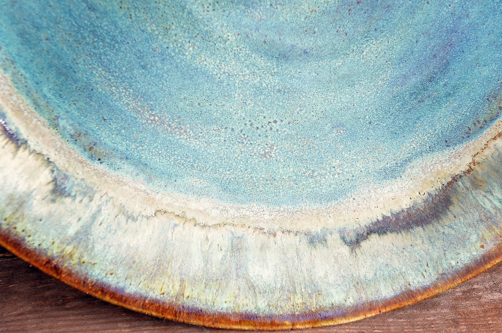 Large Handled Serving Platter - Ocean Breeze