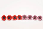 Poppy Studs - Rose Pink & Red