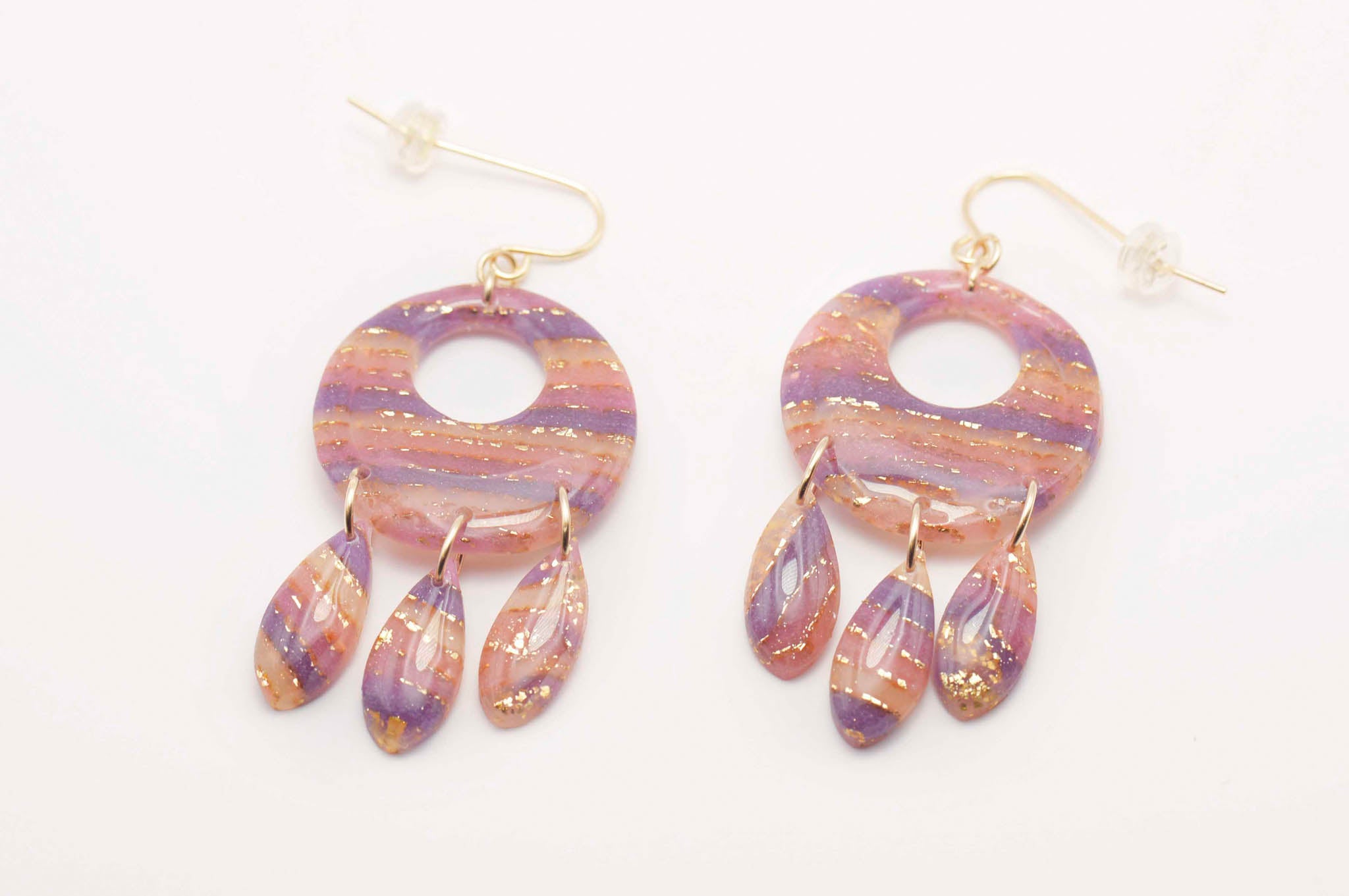 Boho Stripe Statement Earrings