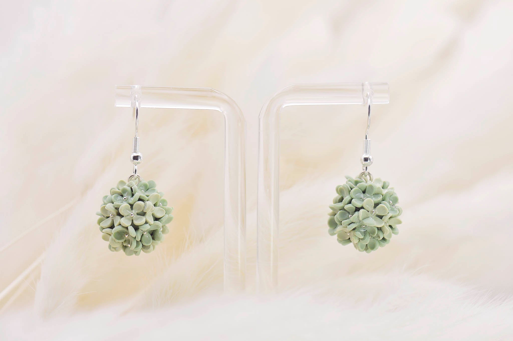 Hydrangeas with Sterling Silver Hooks