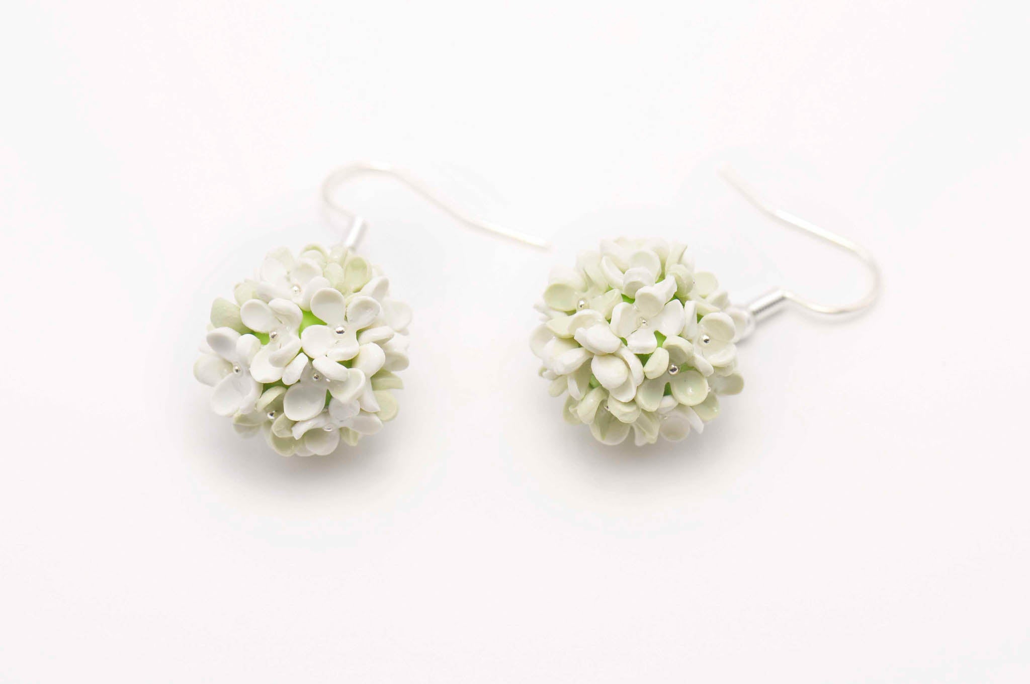 Hydrangeas with Sterling Silver Hooks
