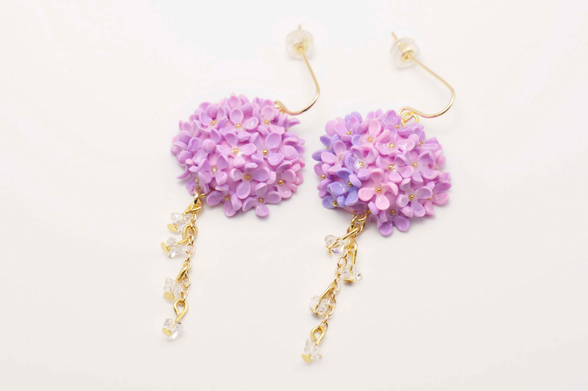Pink Hydrangea Dangles