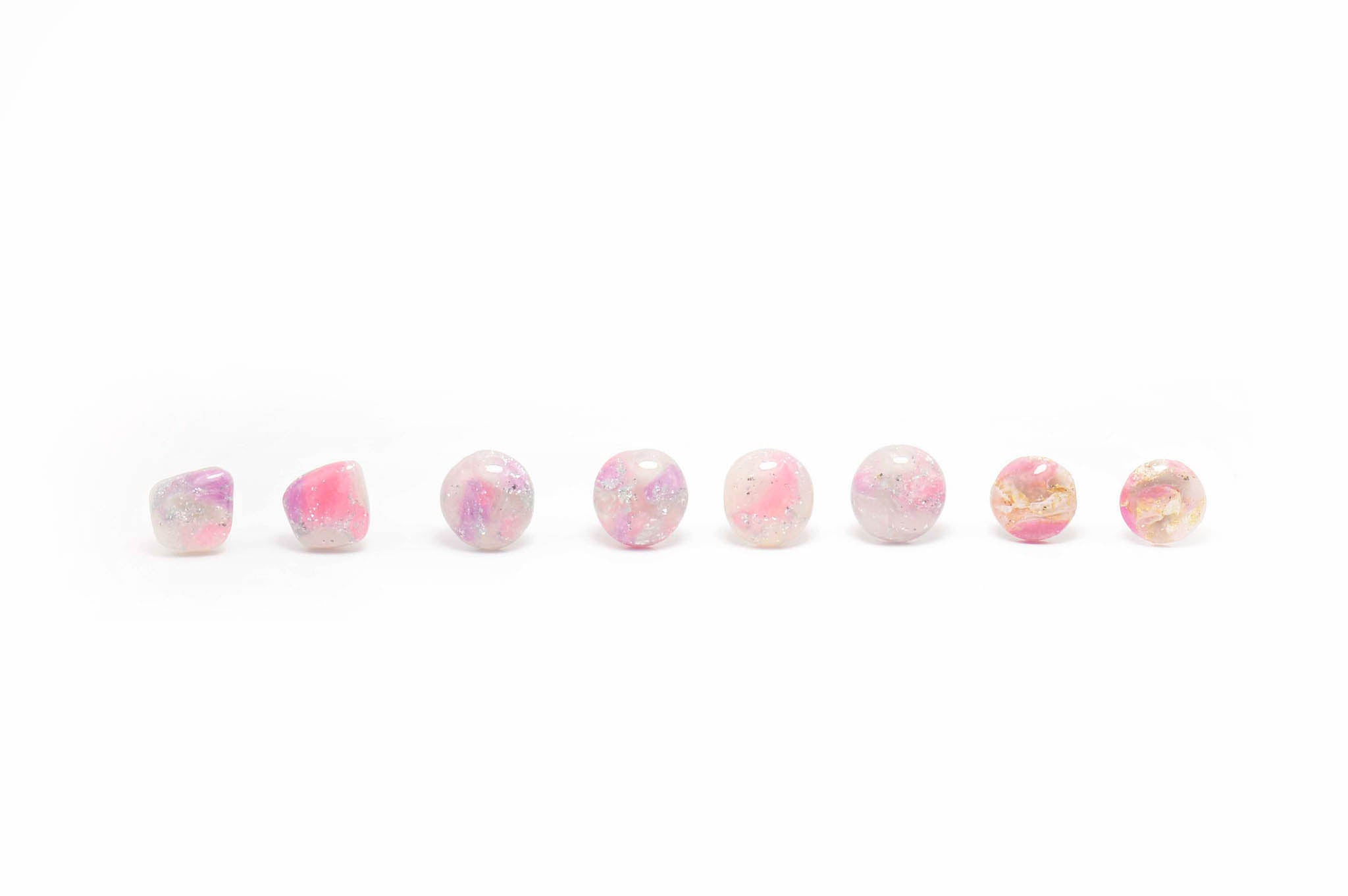 Blush Terrazzo Studs-- Surgical Stainless Steel